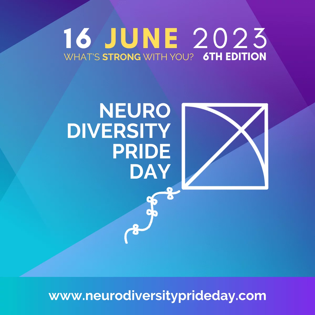 Neurodiversity Pride Day 2023: Celebrating Neurodivergent Pride. June 16th.